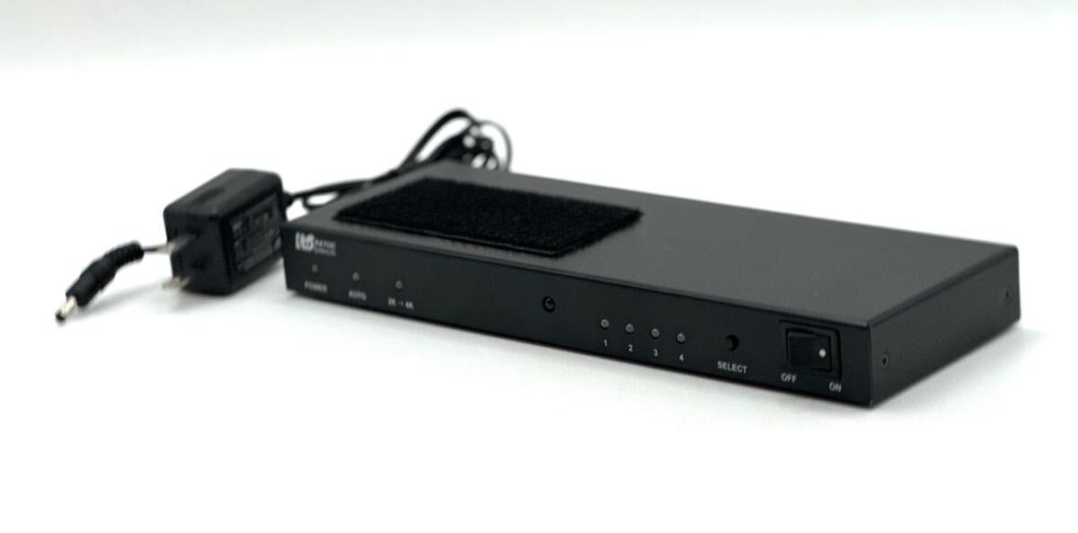 通電OK■RATOC ラトックシステム REX-HDSW41-4K 4K60Hz/HDCP2.2対応 4入力1出力 HDMI切替器■兵庫県姫路市から a2 25-3036