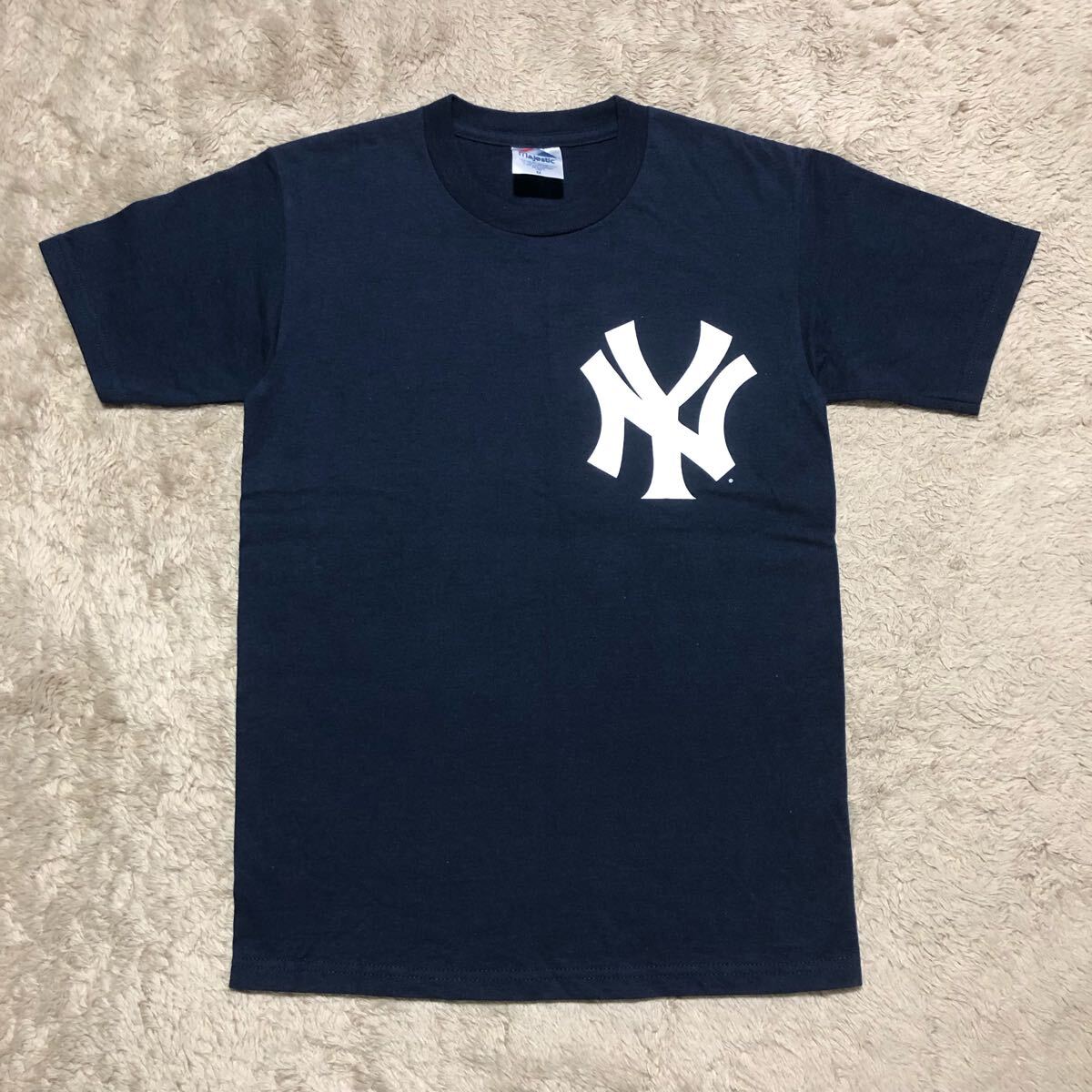 Majestic NY ニューヨークヤンキース　13 ロドリゲス バクプリ　半袖Tシャツ　紺　M 小さめ