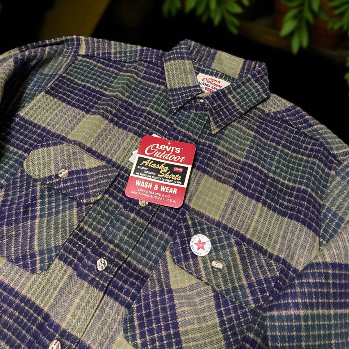 90s Dead Stock Levi’s Alaska リーバイス アラスカ ネルシャツ★Mサイズ USA製★
