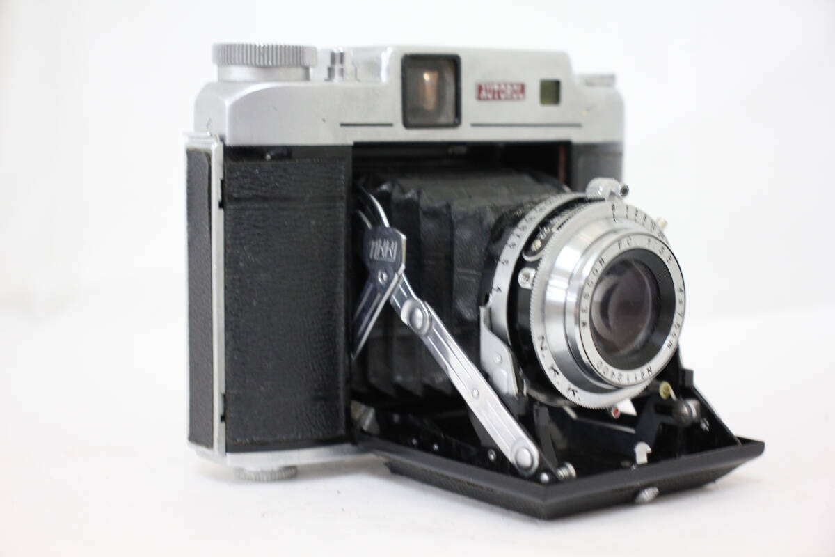 【訳あり品】 Wester Six Autorol Wescon F.C. 7.5cm F3.5 蛇腹カメラ e2105