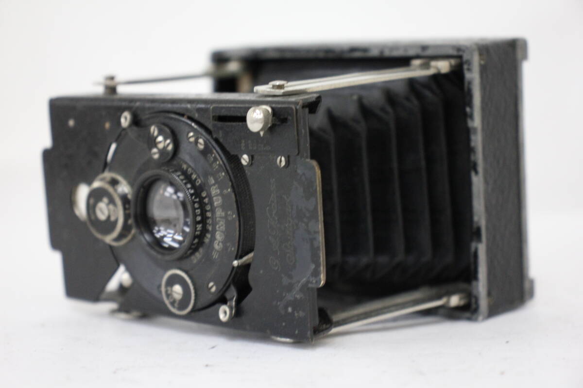 【訳あり品】 Knirps G.A.Krauss Carl Zeiss Jena Tessar 7.5cm F4.5 蛇腹カメラ e2109