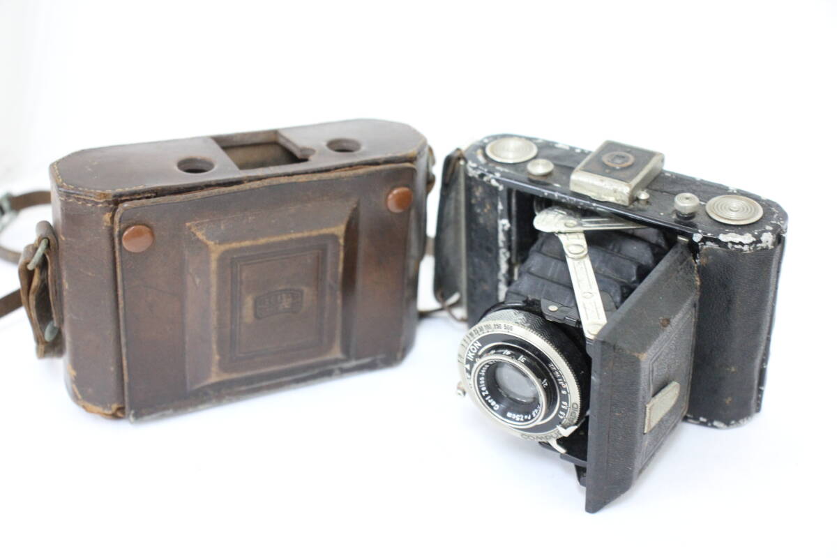 【訳あり品】 ツァイスイコン Zeiss Ikon Ikonta 520 Carl Zeiss Jena Tessar 7.5cm F4.5 ケース付き 蛇腹カメラ e2175