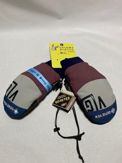 ☆Sale/新品/正規品/特価・VOLUME GLOVES | KAMIKAZE MITTE | Color : AZUKI x GRAY x SLATE | Size：S | ボリュームグラブス