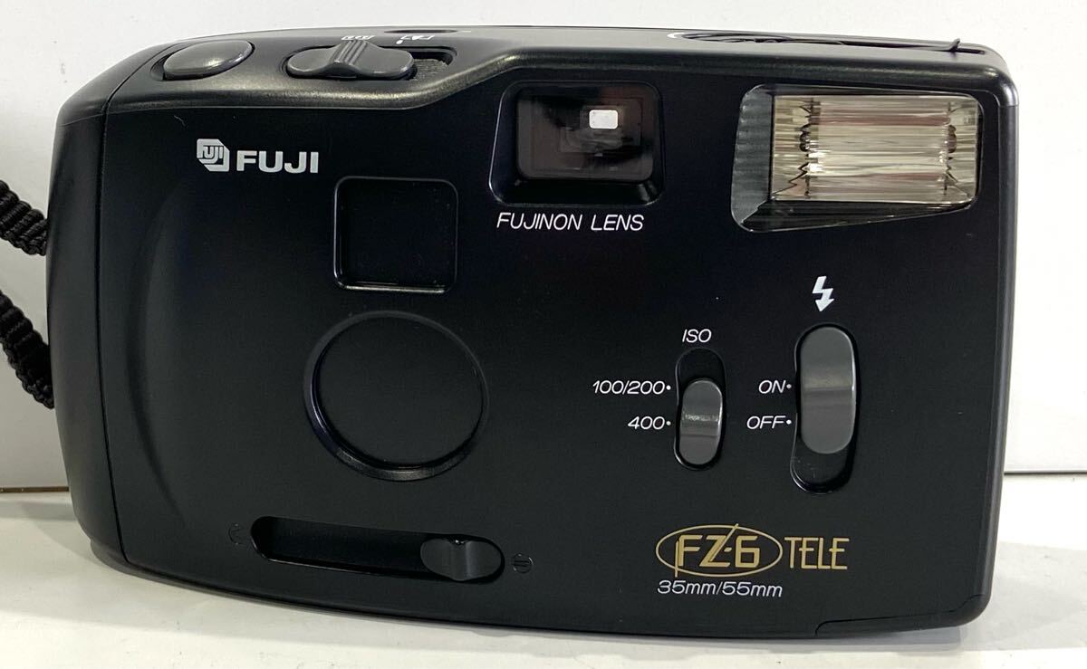 250711C☆ FUJIFILM FZ-6 TELE 35mm/55mm コンパクトフィルムカメラ ♪配送方法＝おてがる配送宅急便(EAZY)☆