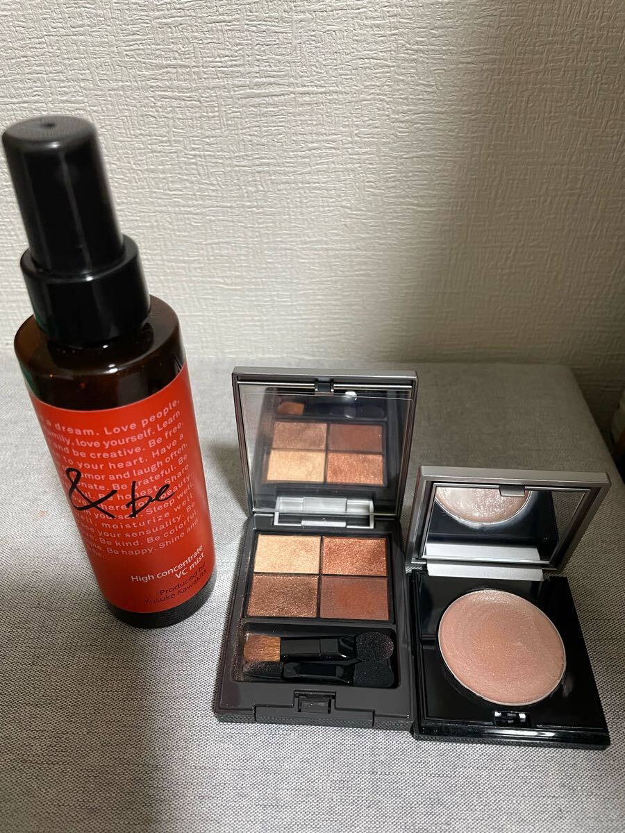 新同即決　破格　&be ハイコンセントレイト　VC ミスト　パレットアイシャドウ　グロウハイライター　美容液　化粧水