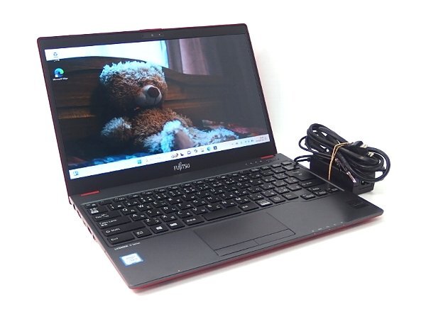 ■※ 【WEBカメラ搭載でオンライン会議に!】富士通 LIFEBOOK U938/V Corei5-8350U/メモリ8GB/SSD128GB/無線/Win11 動作確認 加圧跡有