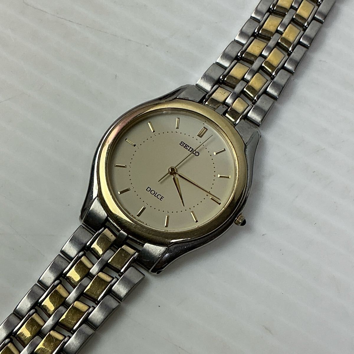 SEIKO DOLCE 8J41-6030 セイコー ドルチェ クォーツ メンズウォッチ 腕時計 電池交換済み 稼動品