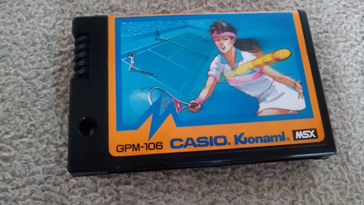 「コナミのテニス」MSX ROMのみ コナミ カシオ