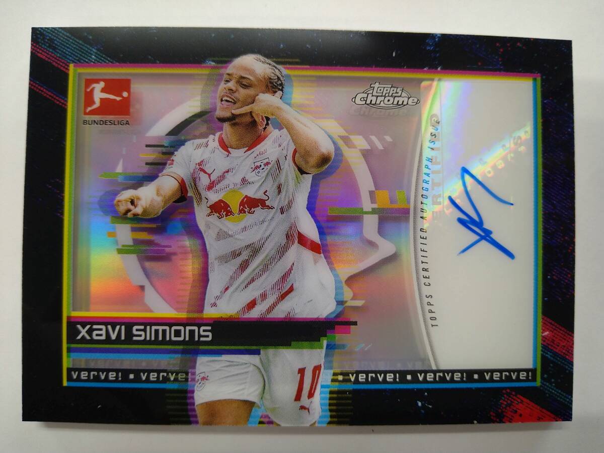 値下げ PANINI 2024-25 CHROME BUNDESLIGA XAVI SIMONS VERVE ! AUTOGRAPH SSP CASE HIT 特価即決 24-25 シャビ シモンズ 直筆サイン AUTO