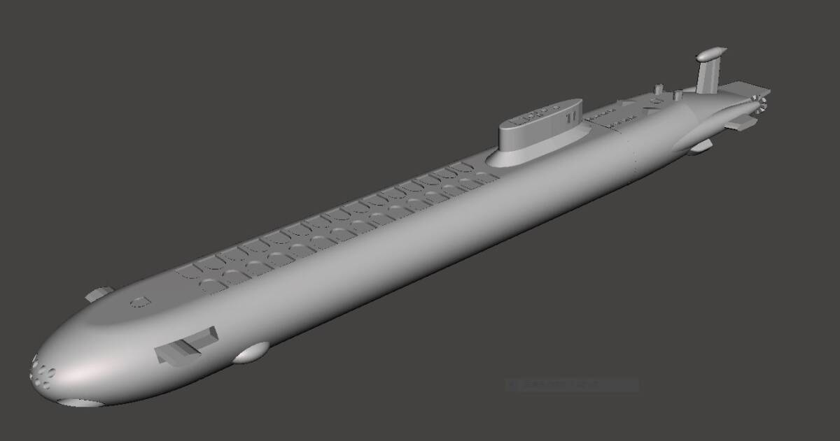 レッド・オクトーバー タイフーン級原子力潜水艦 Red October 3Dプリント レッド・オクトーバーを追え! The Hunt for Red October 未組立