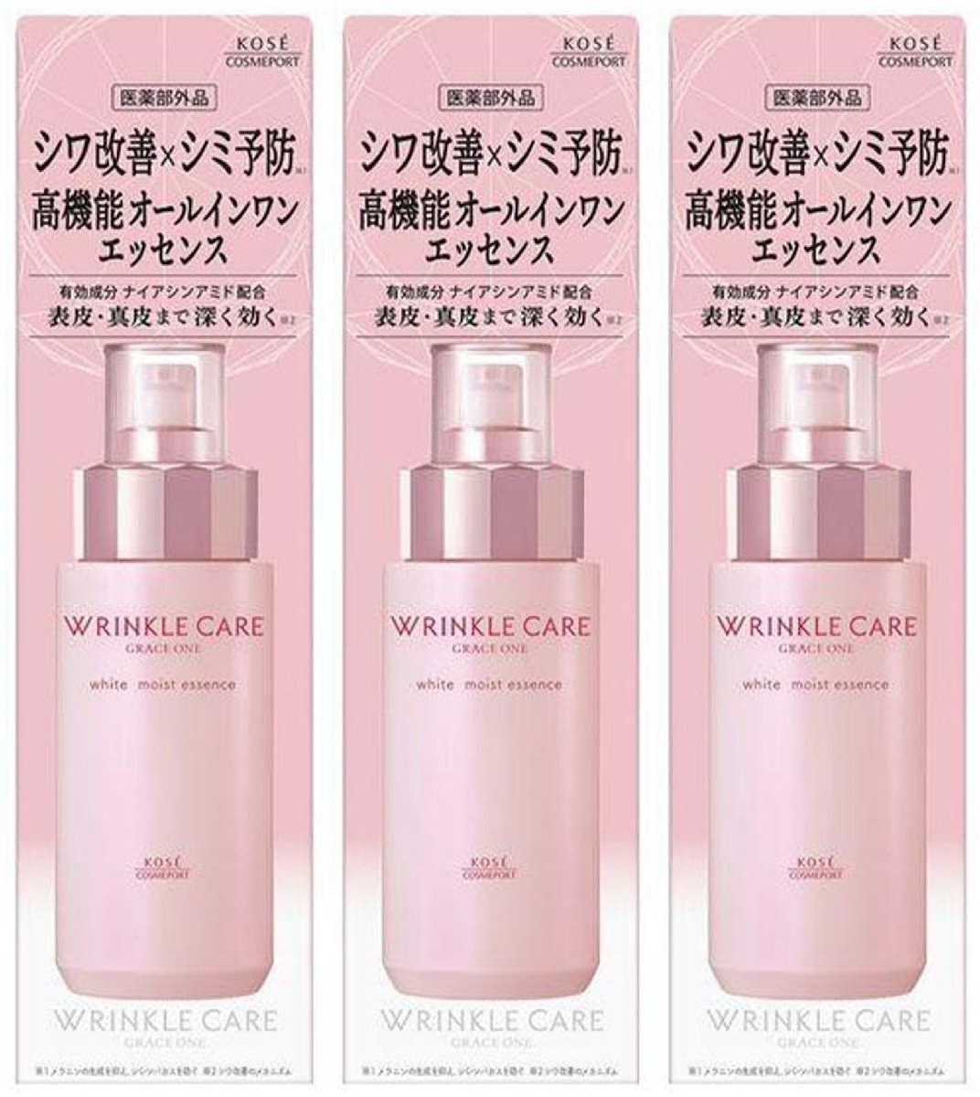コーセーコスメポート グレイス ワン リンクルケア ホワイト モイストエッセンス 180ml　3個セット