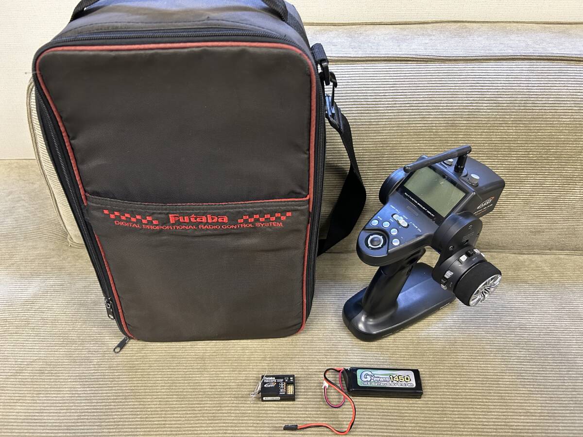 ★フタバ★ Futaba 4PK super スーパー 受信機 R603FS レシーバー バッテリー 通電確認済み RC 送信機 ラジコン バッグ付 4PM 4PX 7PX 10PX