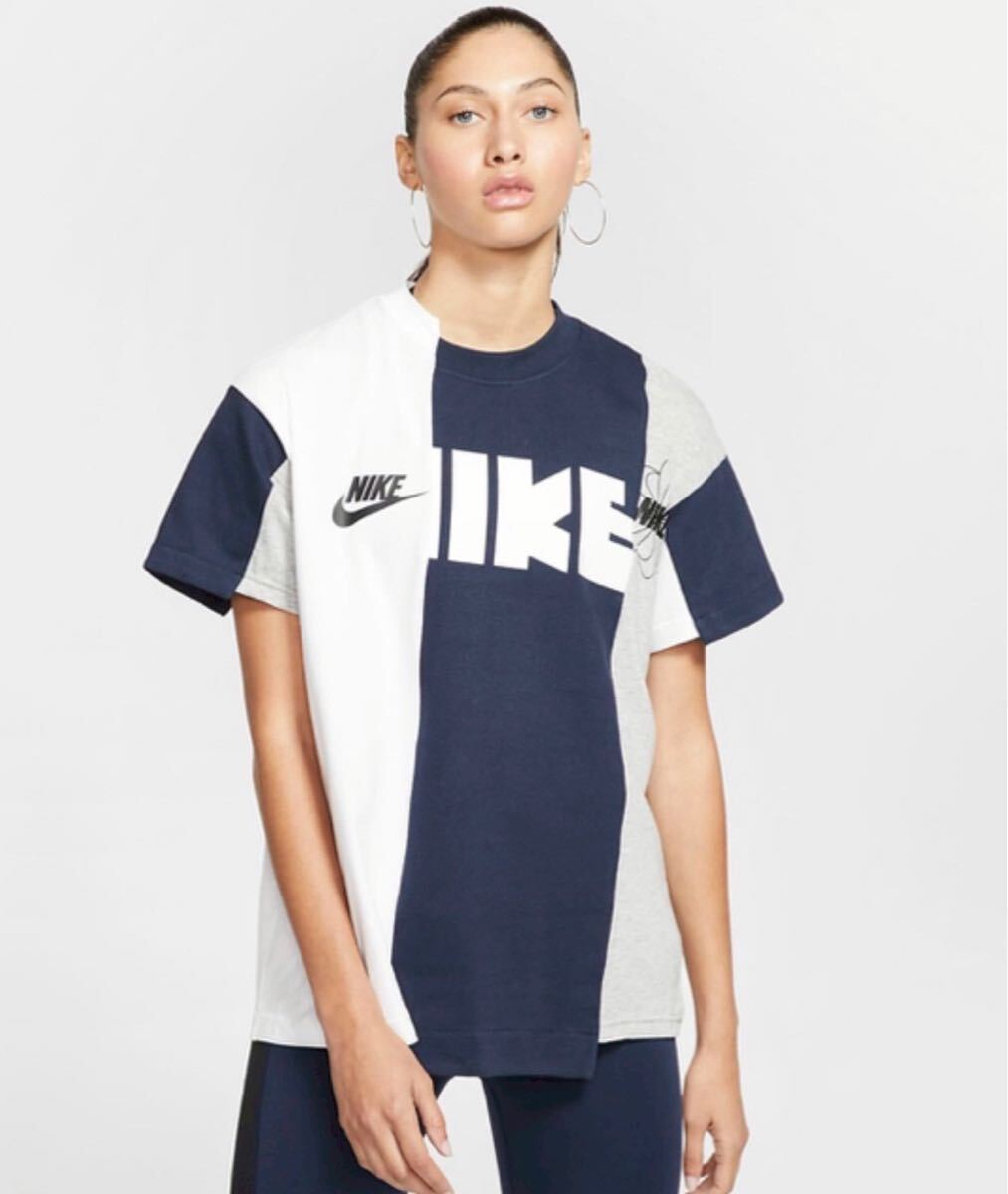 sacai サカイ NIKE ナイキ 19SS ハイブリッドTシャツ リメイク 再構築 S Tシャツ 半袖Tシャツ 半袖