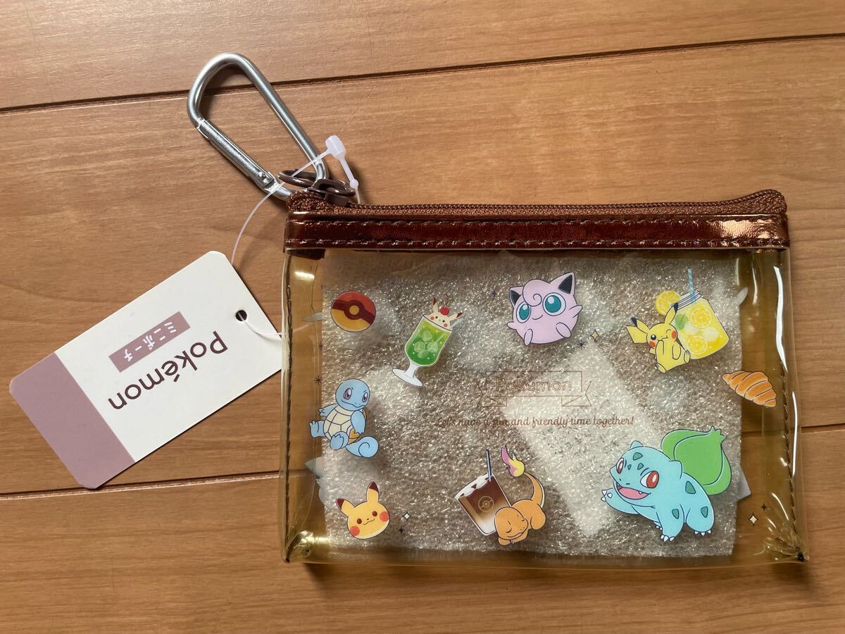 ★未使用新品！ポケットモンスター　ポケモン☆カラビナ付ミニポーチ／ENJOY　TEA　TIME☆定価880円送料140円★