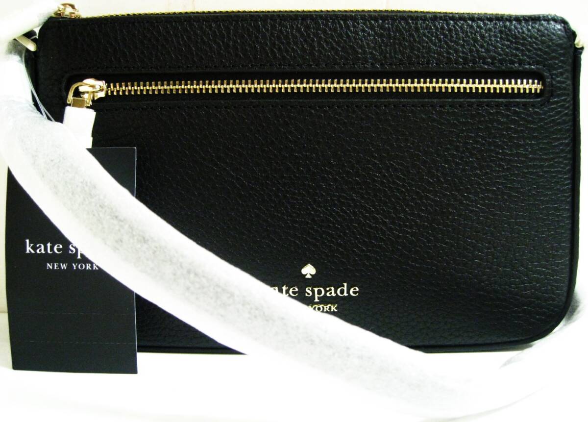 【東京 谷中 質屋おぢさん】ラップ張り新品未使用本革ケイトスペードkatespade人気のアクセサリーポーチ