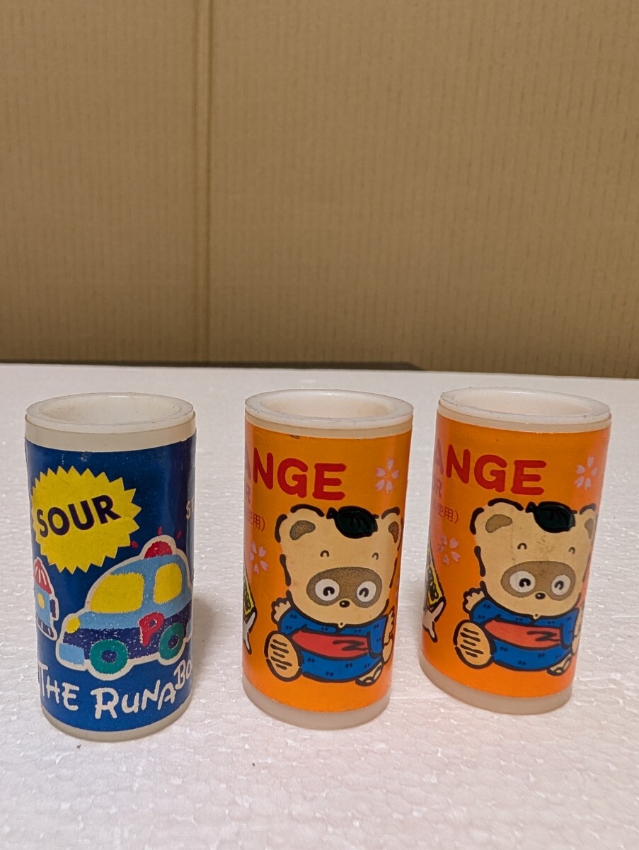 1989年 当時物 SANRIO サンリオ ラムネ菓子 空き容器 ラナバウツ THERUNABOUTS ぽこぽん日記 昭和レトロ MADE IN JAPAN