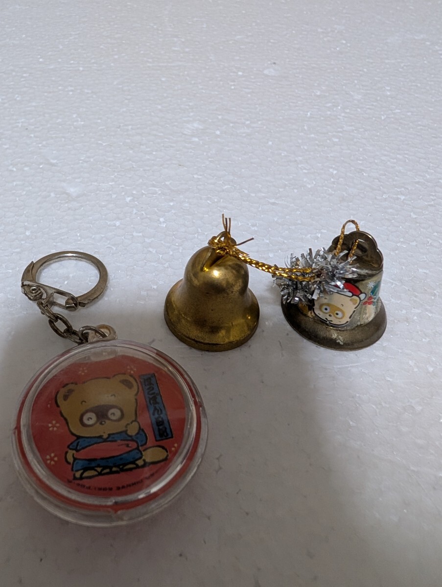 1992年 当時物 SANRIO サンリオ プレミアムマスコット ぽこぽん日記 クリスマスマスコットベル ストラップ 1989年 SANRIO キーホルダー
