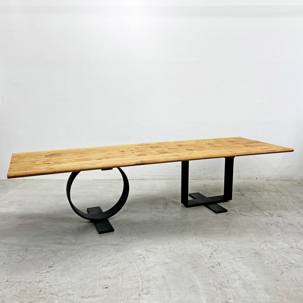 〓 カッシーナ イクスシー Cassina ixc. 方・円 ホウエン HO-EN ダイニングテーブル フレンチオーク無垢材 W300cm 戸沢忠蔵 廃番