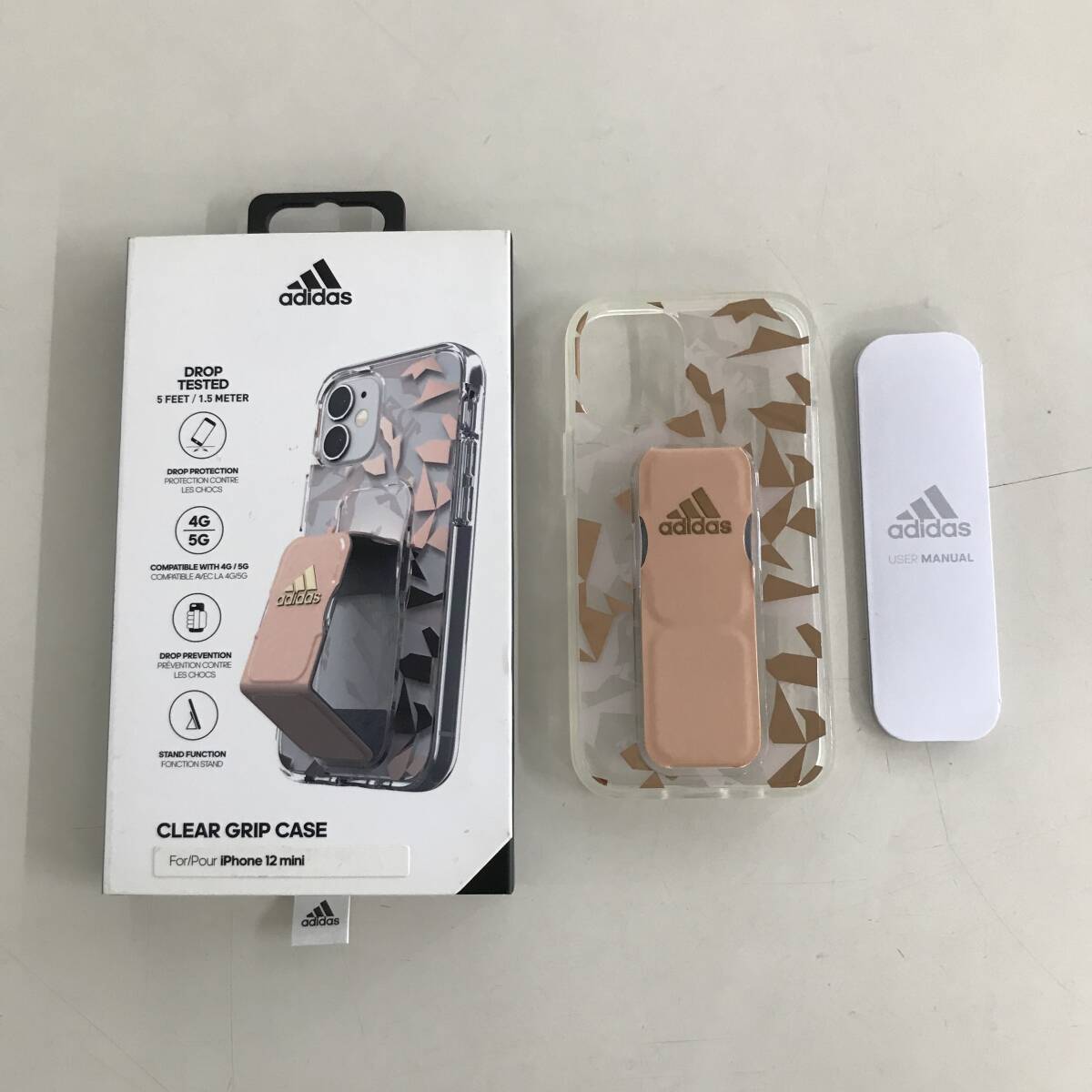 adidas アディダス iPhone 12 mini スマホケース カバー ケース GRIP CASE グリップケース SANGELEDE MAINTIEN 42448 EX8000