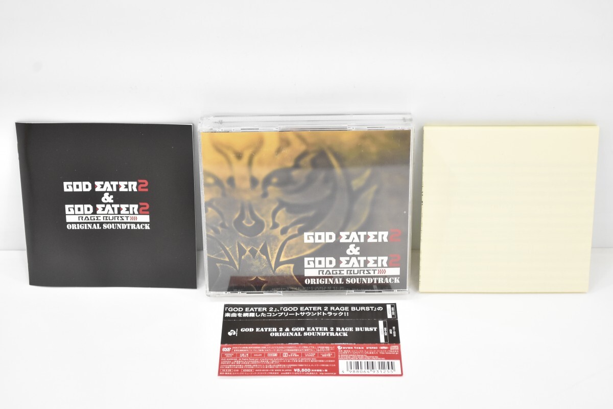 動作品 帯付 ゴッドイーター2 ＆ゴッドイーター2 レイジバースト オリジナル サウンドトラック 4枚揃 CD3枚＋DVD1枚 サントラ RQ-521S/703