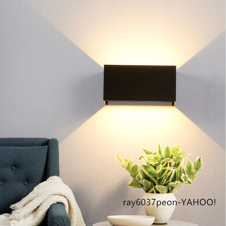 ブラケットライト、シンプル　洗練されたデザイン、個性的、防水加工、庭、廊下、階段、室内室外兼用 直結タイプ