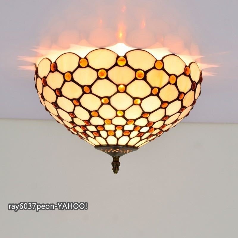 シャンデリア 天井照明 テーブルライト 花柄 ティファニー技法 　レトロな雰囲気がおしゃれ