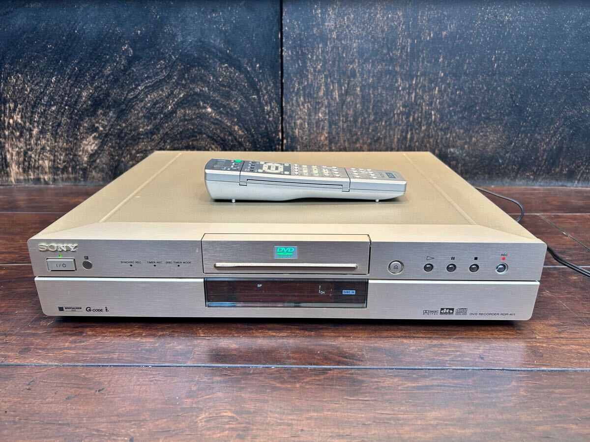 ◇DVD・CD再生確認OK◇ ☆リモコン付☆ SONY DVDレコーダー　RDR-A11 ソニー リモコン型番 RMT-D202J 現状品