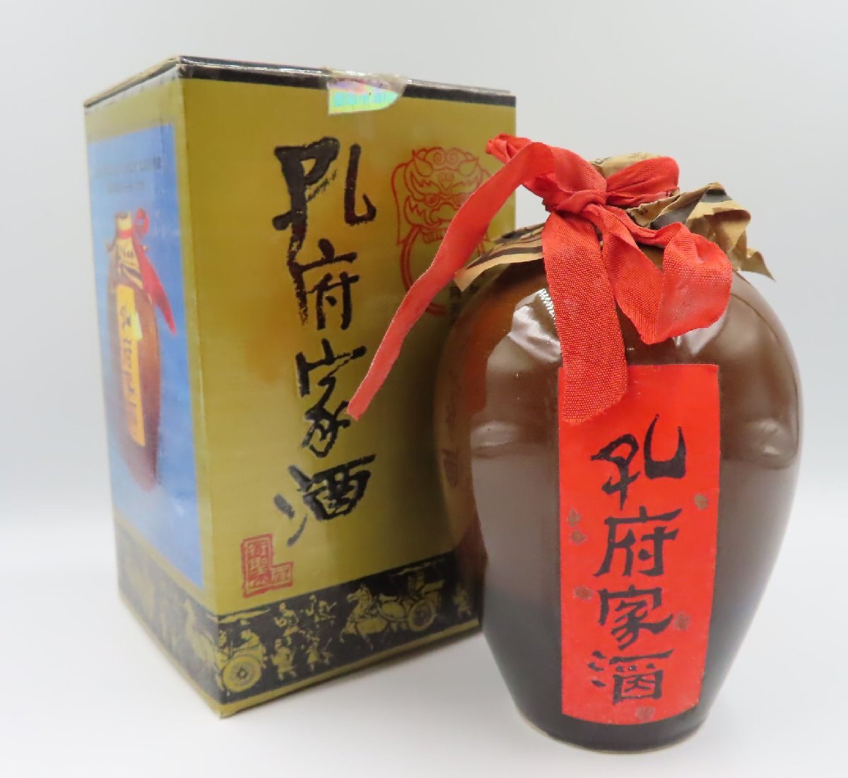 ★◇ 孔府家酒 中国酒 スピリッツ 陶器酒 総重量約791g 500ml 39％ 古酒 未開栓 箱付き