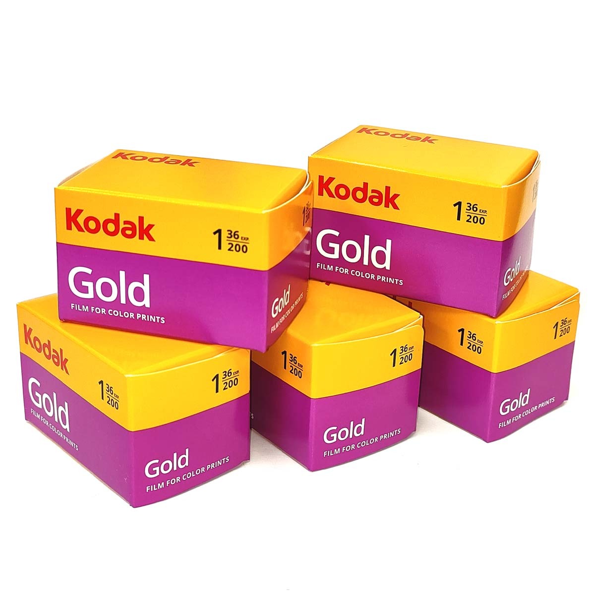 2025-9期限 [送料無料] GOLD200-36枚撮【5本セット】Kodak カラーネガフィルム ISO感度200 135/35mm【即決】コダック★0086806033992
