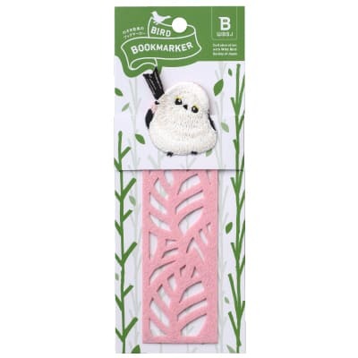 刺繍しおり BIRD BOOKMARKER リーフ柄 シマエナガ HISAGO ヒサゴ UTN314