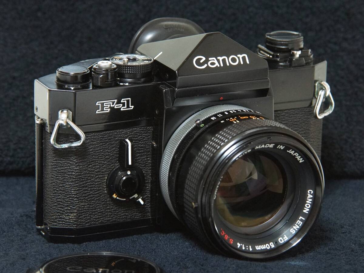Canon F-1 初代モデル前期型 FD50ｍｍF1.4S.S.C標準レンズ付きセット【Operation Confirmed・動作確認済】