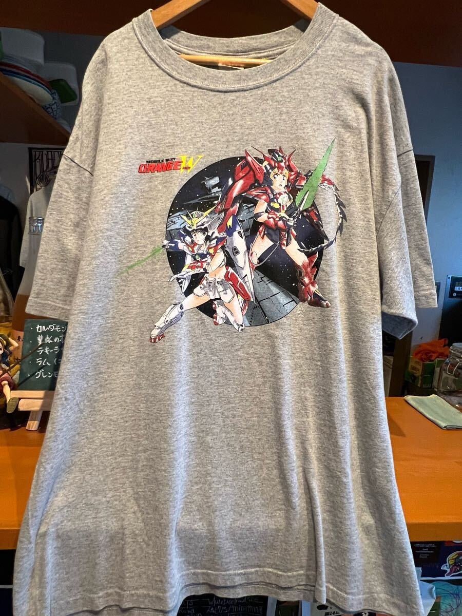 気まぐれオレンジロード × ガンダムW パロディTシャツ XL アメリカ製 ANVIL 90s USA製 ヴィンテージ風 同人 fear of got geeks rule