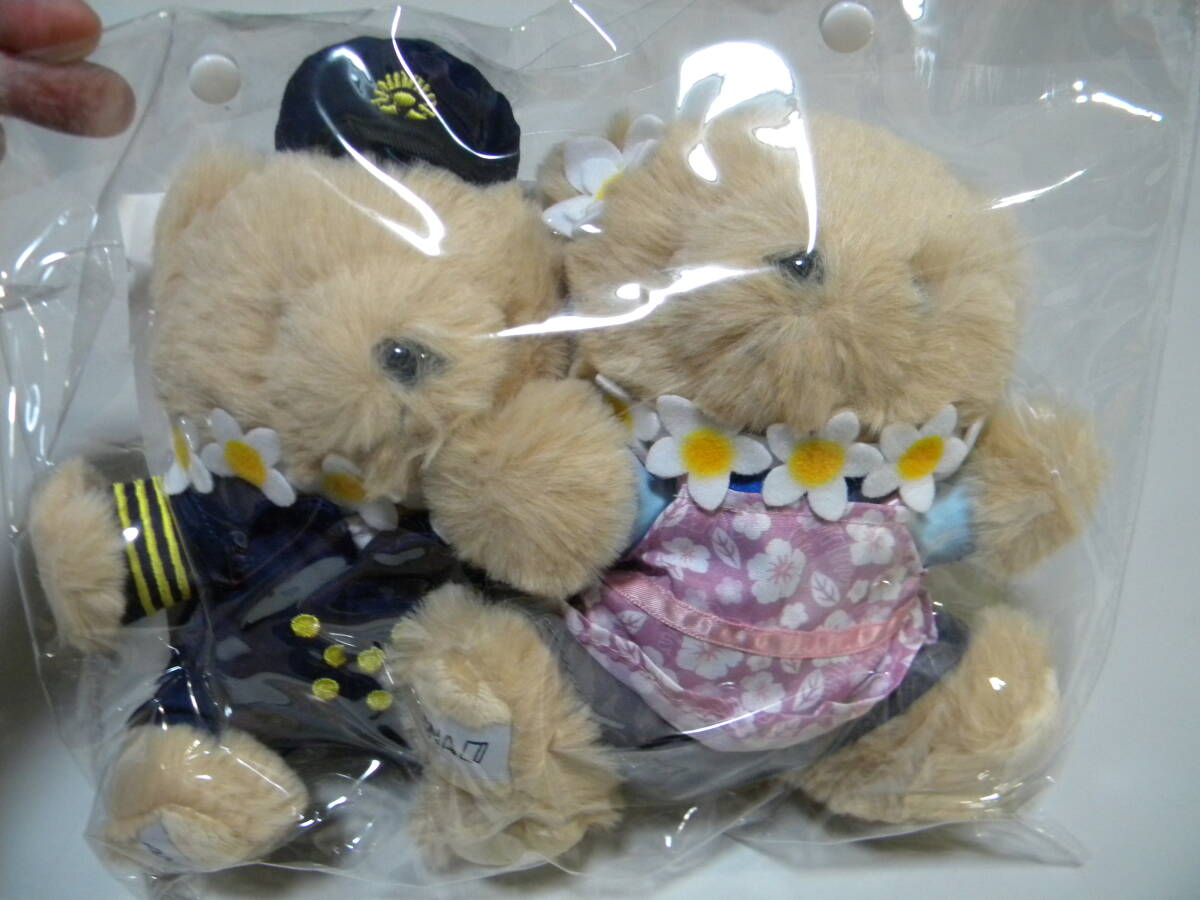 ★レア★全日本空輸 ANA★フライトベア in ハワイ★パイロット＆CA テディベア ぬいぐるみ★①