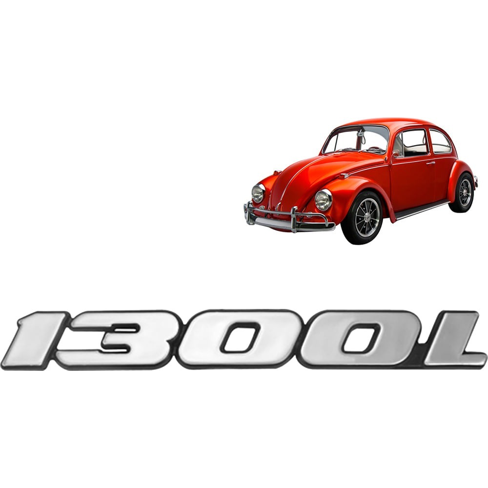 エンブレム 1300L cc 1300cc VWフォルクスワーゲン スクリプト 空冷VW ビートル T1 T2 T3 T4 バス バン カルマンギア スクエアバック