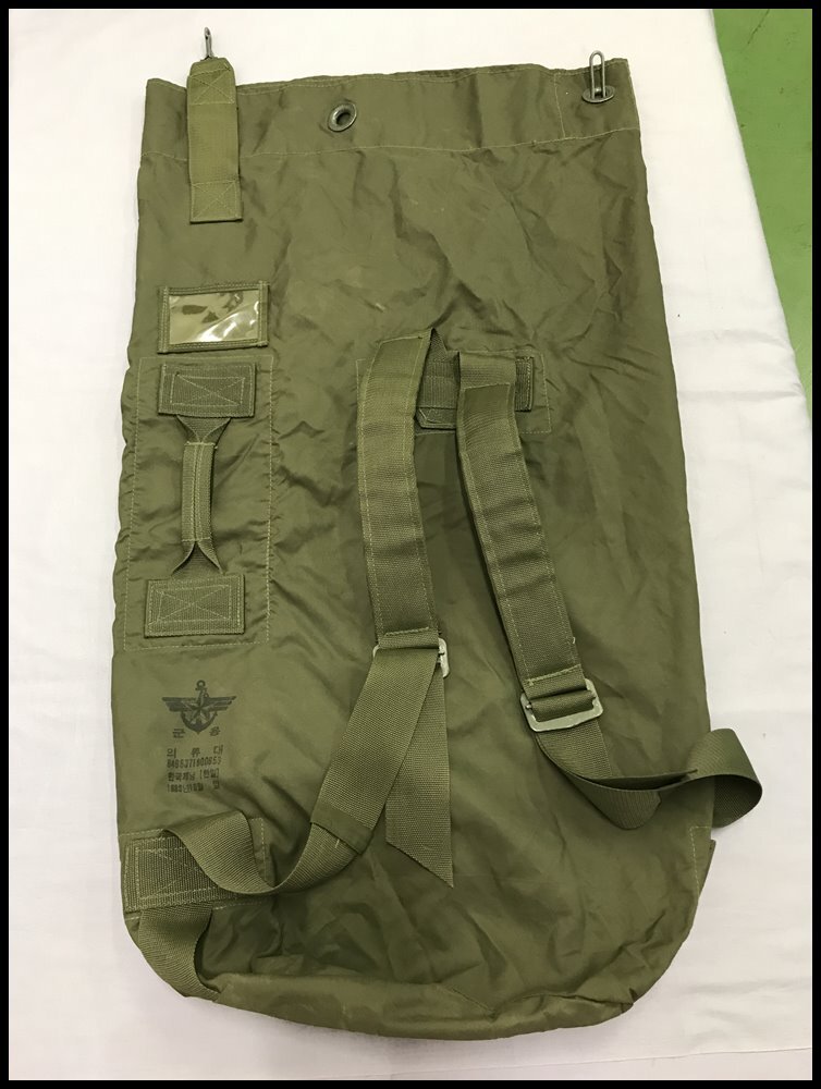 カメ)韓国軍 ダッフルバッグ ミリタリー 現状品 ◆K2507029 MG20B