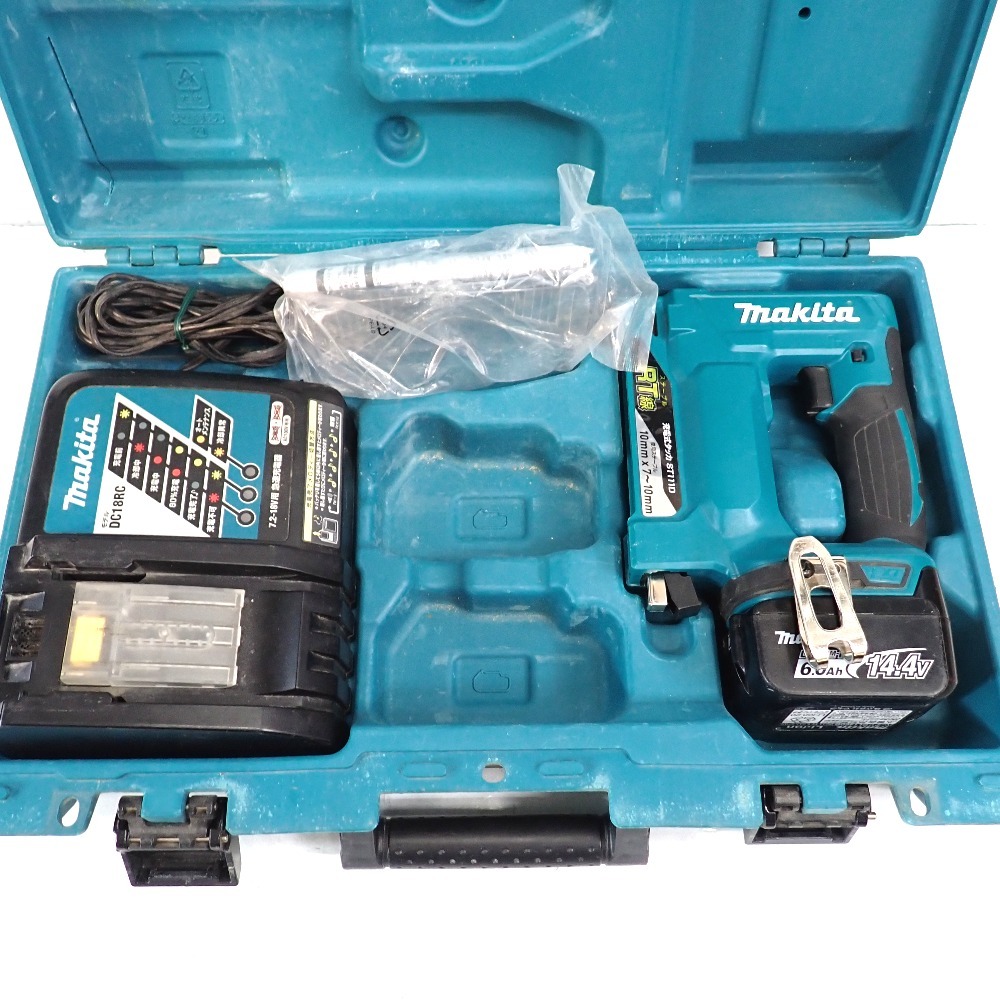 Ft1276801 マキタ ピンタッカ 14.4V 充電式 ST111DZK makita 中古
