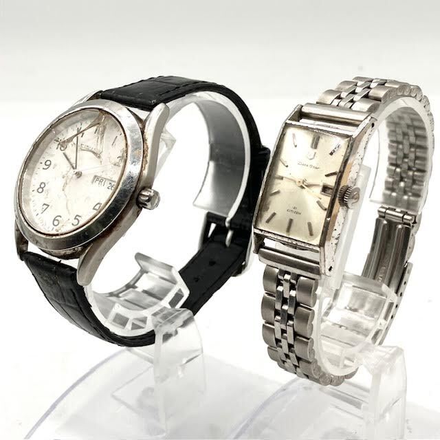 A6　【稼働品】　CITIZEN　シチズン　Date Star　SEIKO　セイコー　腕時計　2本まとめて