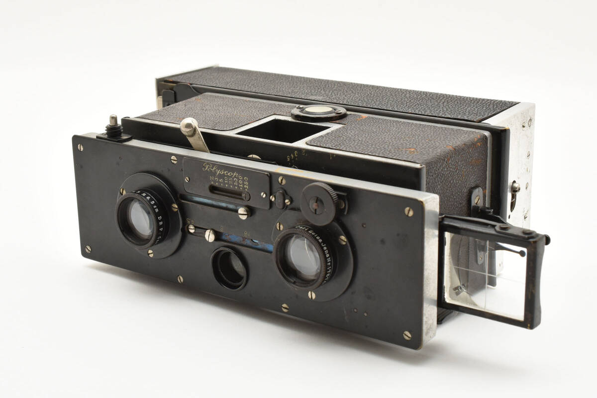 ★希少★ICA Polyscop Stereo Camera Carl Zeiss Jena Tessar 6.5cm F4.5★　C0397 #101480