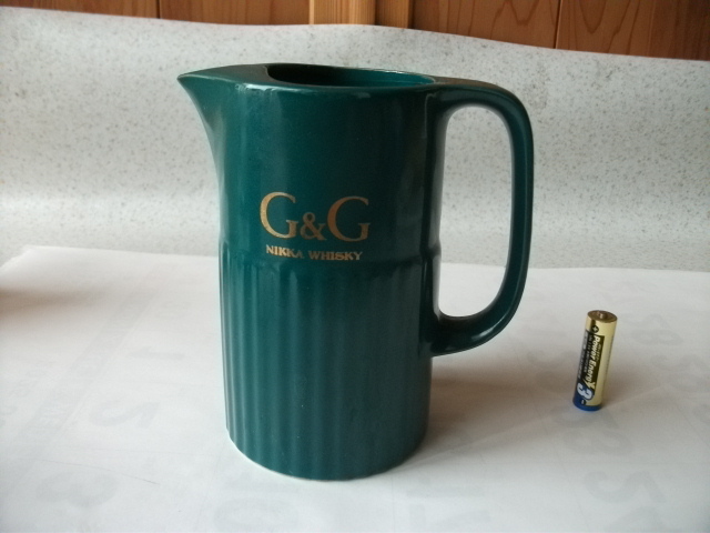 非売品　NIKKA　ウイスキー　Ｇ＆Ｇ　NIKKA　WHISKY　Super　ウオーターピッチャ　水差し　陶器　ノベルティー　ビンテージ レトロ