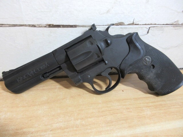 2F3-2「KSC KING COBRA 357マグナム モデルガン」SPG刻印有り パックマイヤー ラバーグリップ ミリタリー サバゲー 現状品