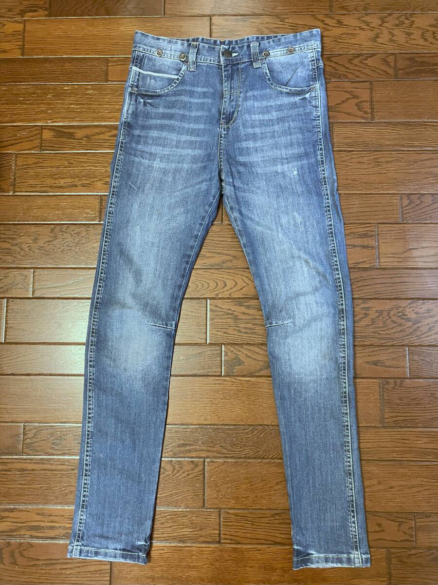 ZARA Kids ザラ キッズ ひげ落ち ストレッチ デニム パンツ １３－１４ １６４ｃｍ 縦落ち 擦れ ダメージ ジーンズ スリム スキニー