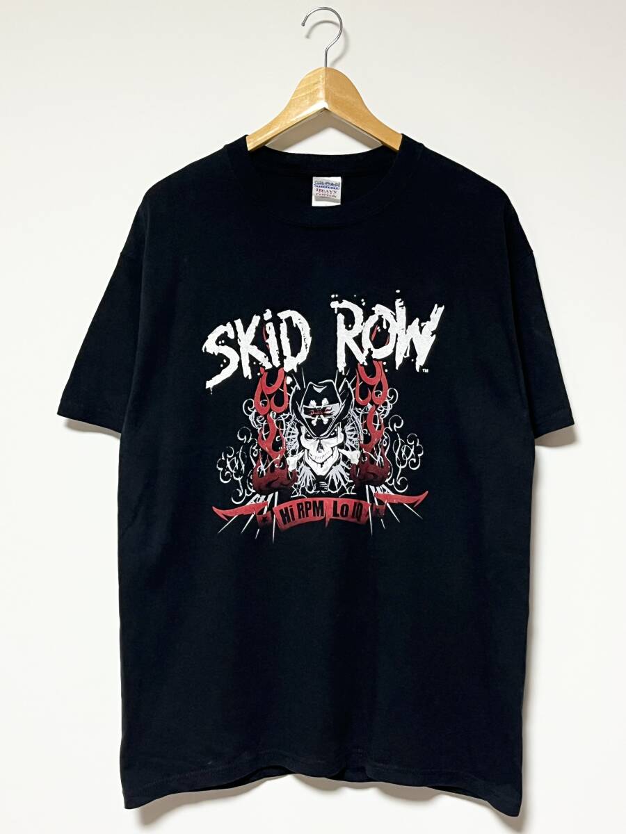 美品/00's★SKID ROW/スキッドロウ 2005 2006 バンド ワールドツアー Tシャツ ブラック/黒 L ビンテージ