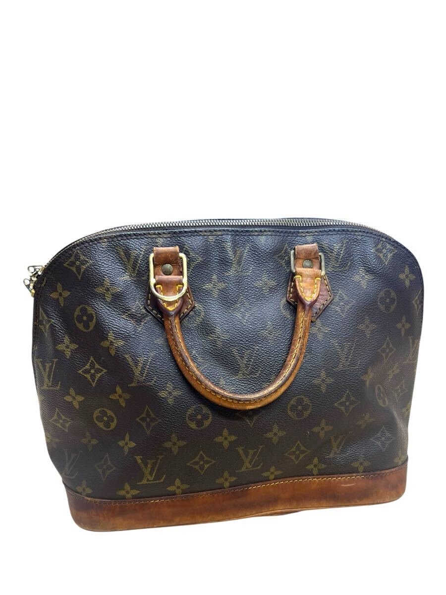 1円〜★本物保証中古訳あり★ルイヴィトン LOUIS VUITTON モノグラム M51130 アルマ ハンドバッグ ブラウン系拍卖