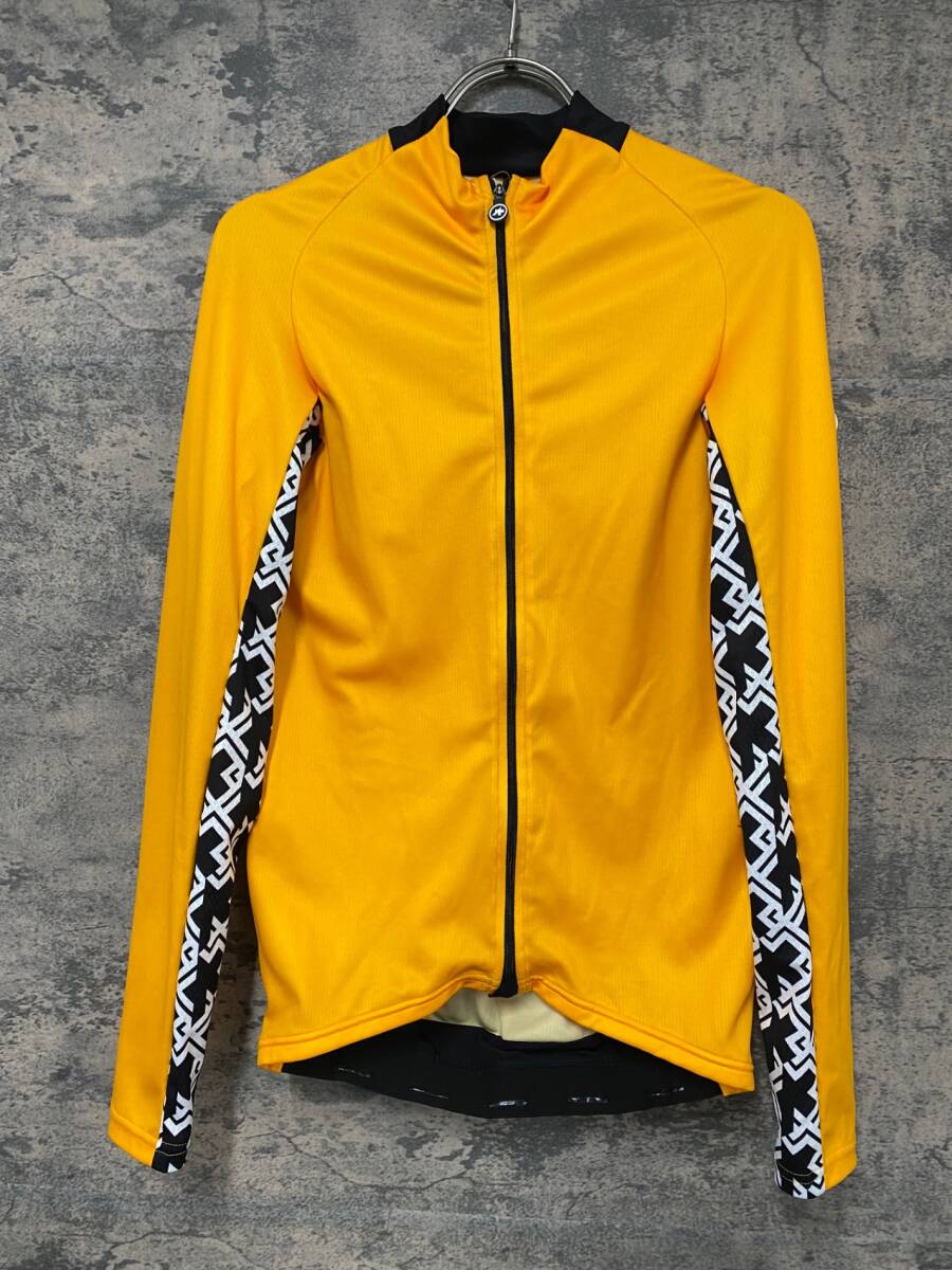 JE640 アソス ASSOS MILLE GT SUMMER LONG SLEEVE JERSEY 長袖 サイクルジャージ 黄 S