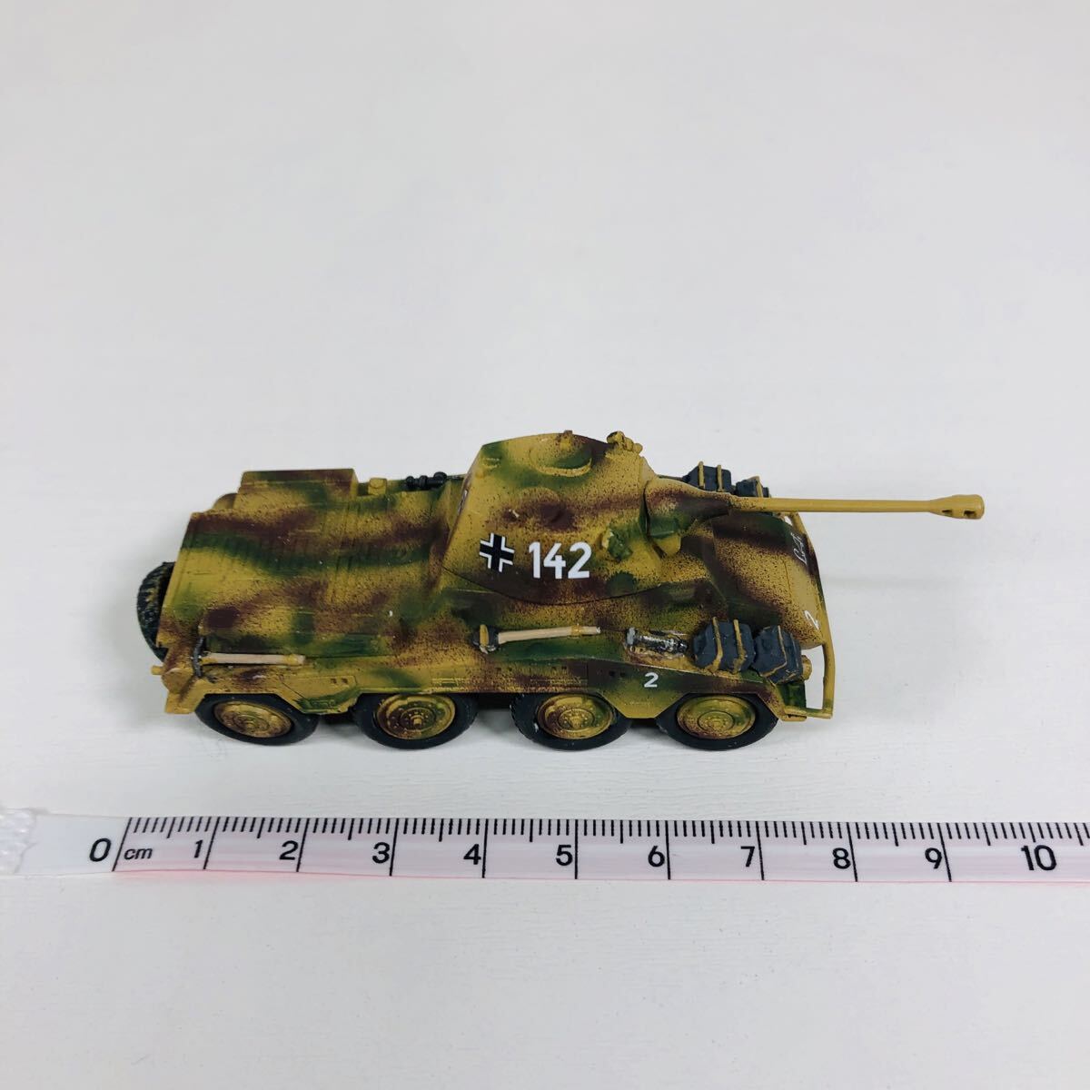 中古保管品 現状品 塗装済み完成品 ジャンク プラモデル ドイツ軍 8輪装甲車 Sd.Kfz.234/2 PUMA プーマ WW.II 縮尺 メーカー不明