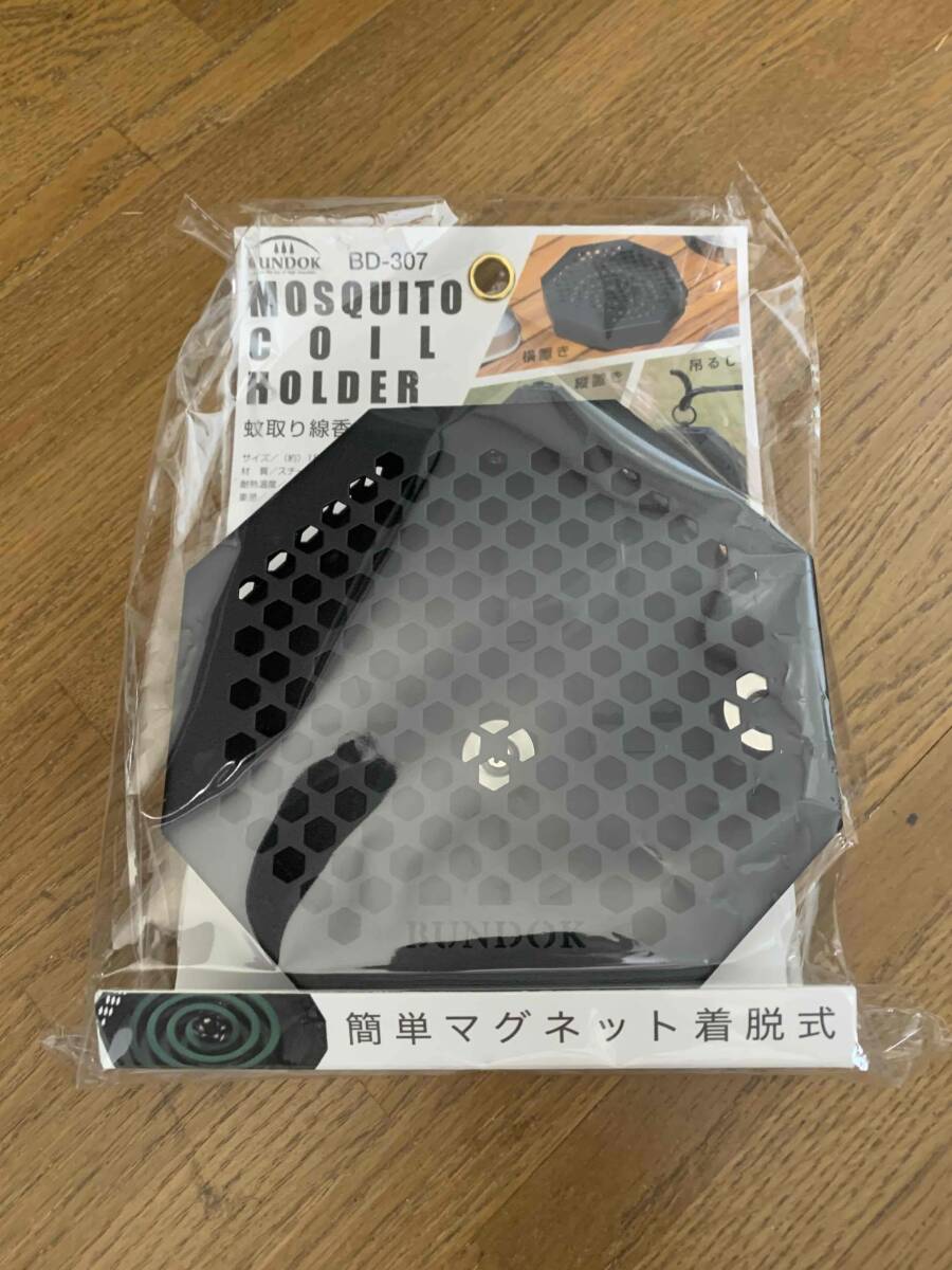 未使用 BUNDOK 蚊取り線香 ホルダー BD-307 マグネット 蚊取り線香ケース キャンプ アウトドア 送料無料 沖縄県へは発送不可