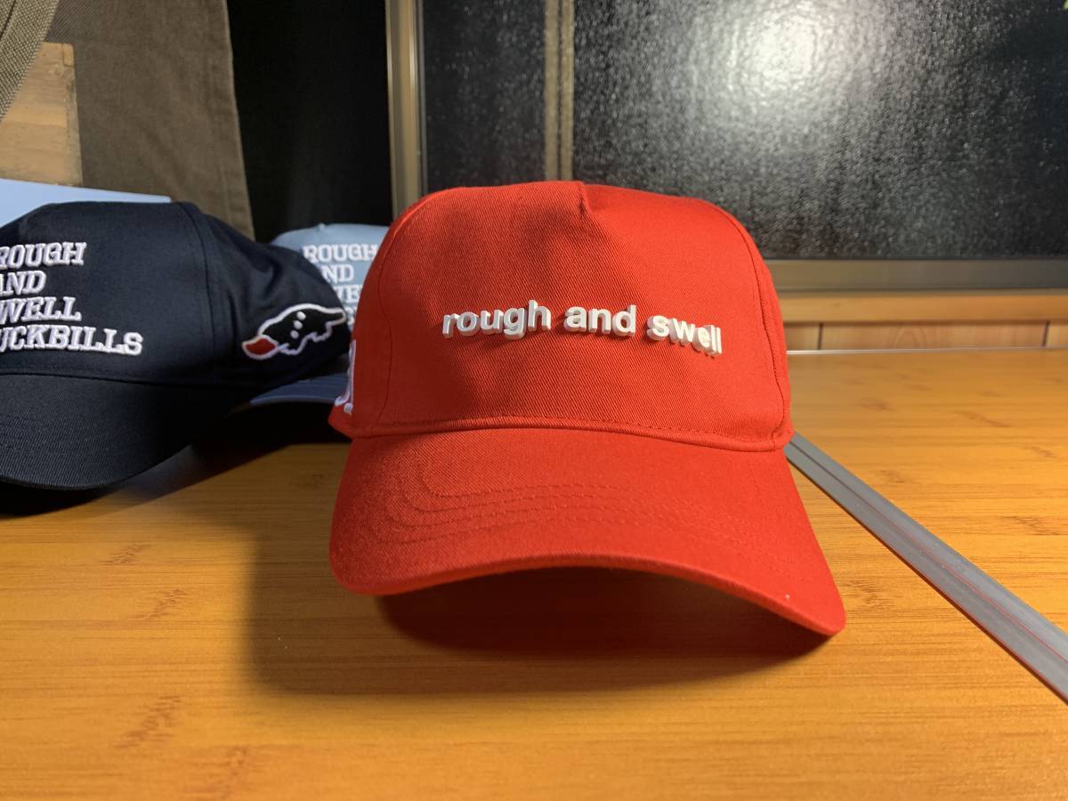 #セール★未使用★ROUGH & SWELL ラフ&スウェル★SIMPLE B. B. CAP シンプル キャップ★RED★ゴルフ ゴルフウェア 帽子 ハット