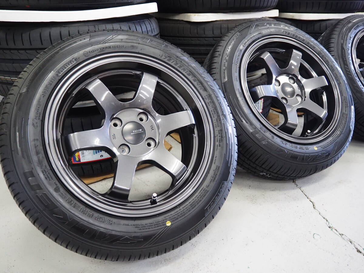 軽量 カスタムサイズ 15inch 4-100 6.5J+38 GM ジークス ZE310R 175/65R15 アクア ヤリス プロボックス サクシード フィット クロスビー