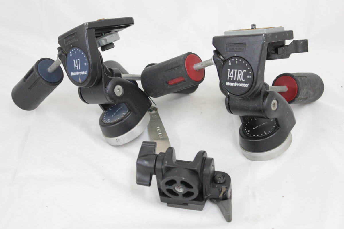 【返品保証】 【3点まとめ】マンフロットManfrotto 234RC 141 141RC クイックリリース付き 雲台 M7124