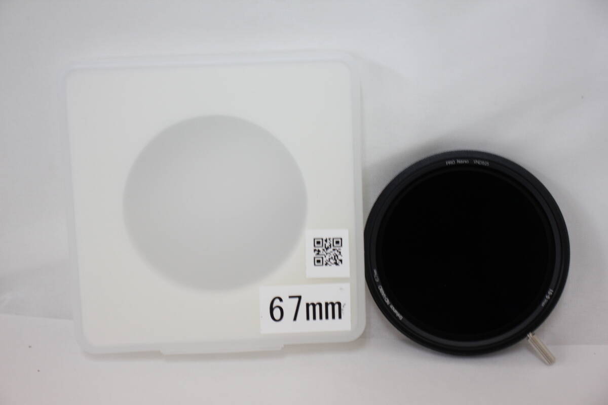 【美品 返品保証】 Nisi Enhance ND-Vario 67mm 1.5-5stops Pro Nano VND1525フィルター M7409